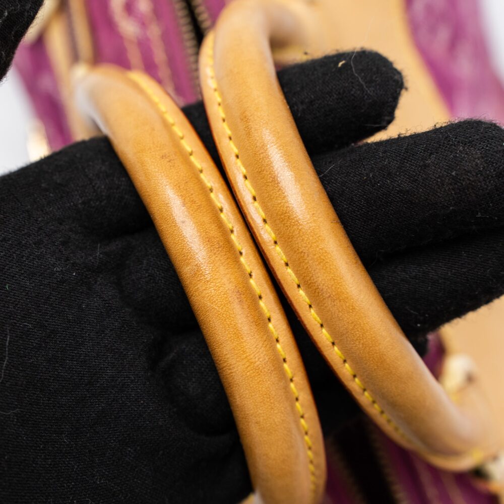 AAA Replica Louis Vuitton LV VINTAGE NEO SPEEDY MONOGRAM DENIM PINK GHW