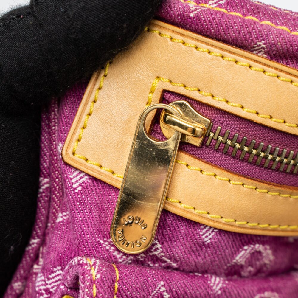 AAA Replica Louis Vuitton LV VINTAGE NEO SPEEDY MONOGRAM DENIM PINK GHW