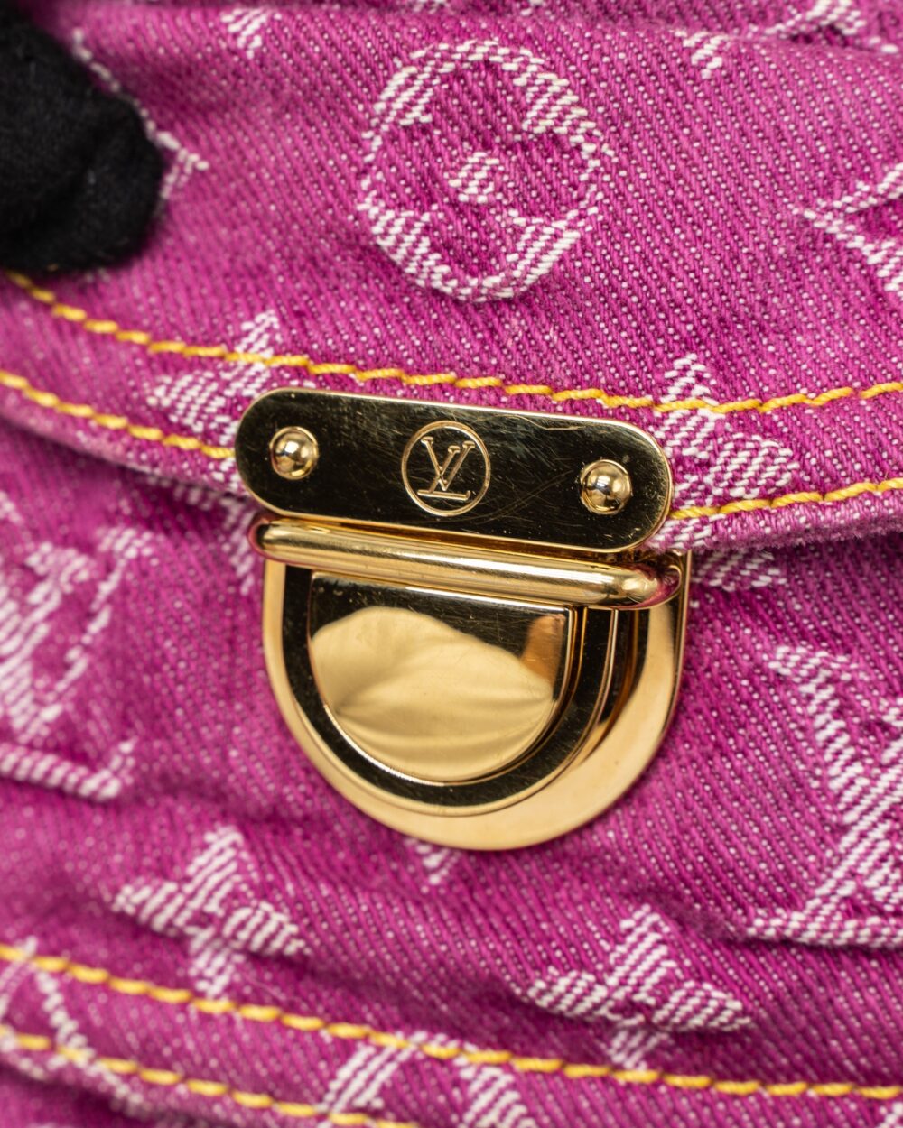 AAA Replica Louis Vuitton LV VINTAGE NEO SPEEDY MONOGRAM DENIM PINK GHW