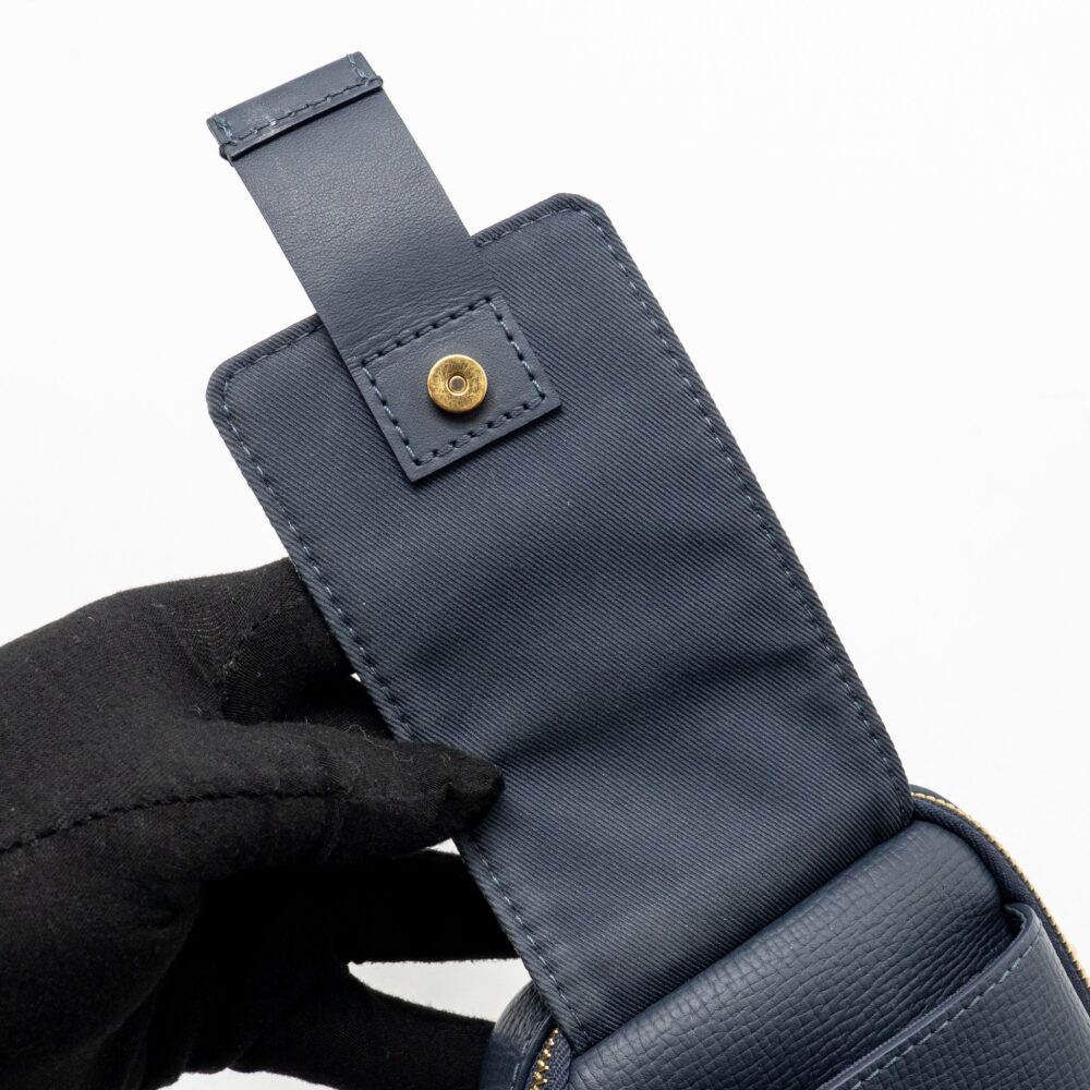 AAA Replica Louis Vuitton LV X NIGO FLAT DOUBLE PHONE POUCH DENIM/CALFSKIN BLUE GHW