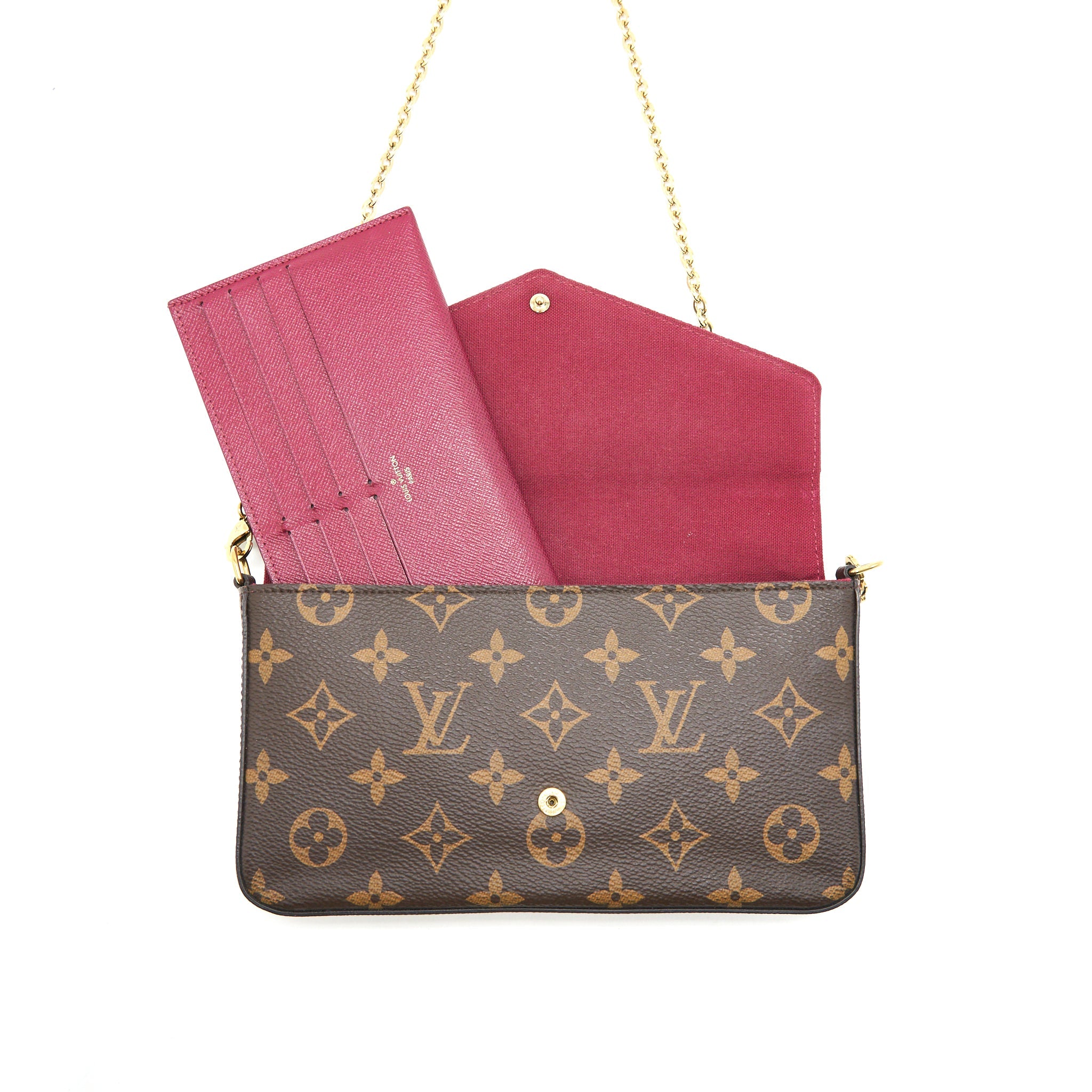 AAA Replica Louis Vuitton LV FELICIE POCHETTE (ZIPPED POCKET LOST)