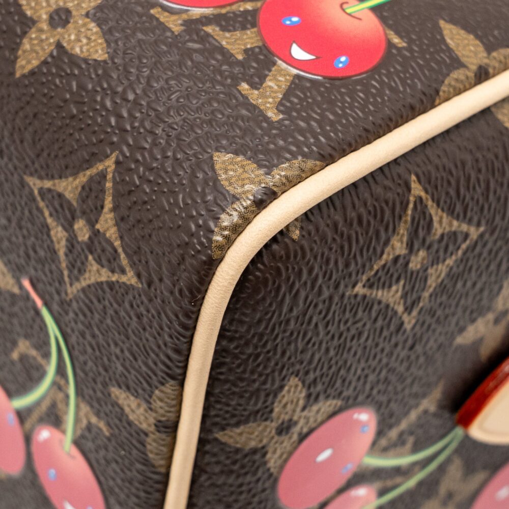 AAA Replica Louis Vuitton LV X TAKASHI MURAKAMI SPEEDY BANDOULIERE 20 MONOGRAM CHERRY COATED CANVAS MULTICOLOURED GHW
