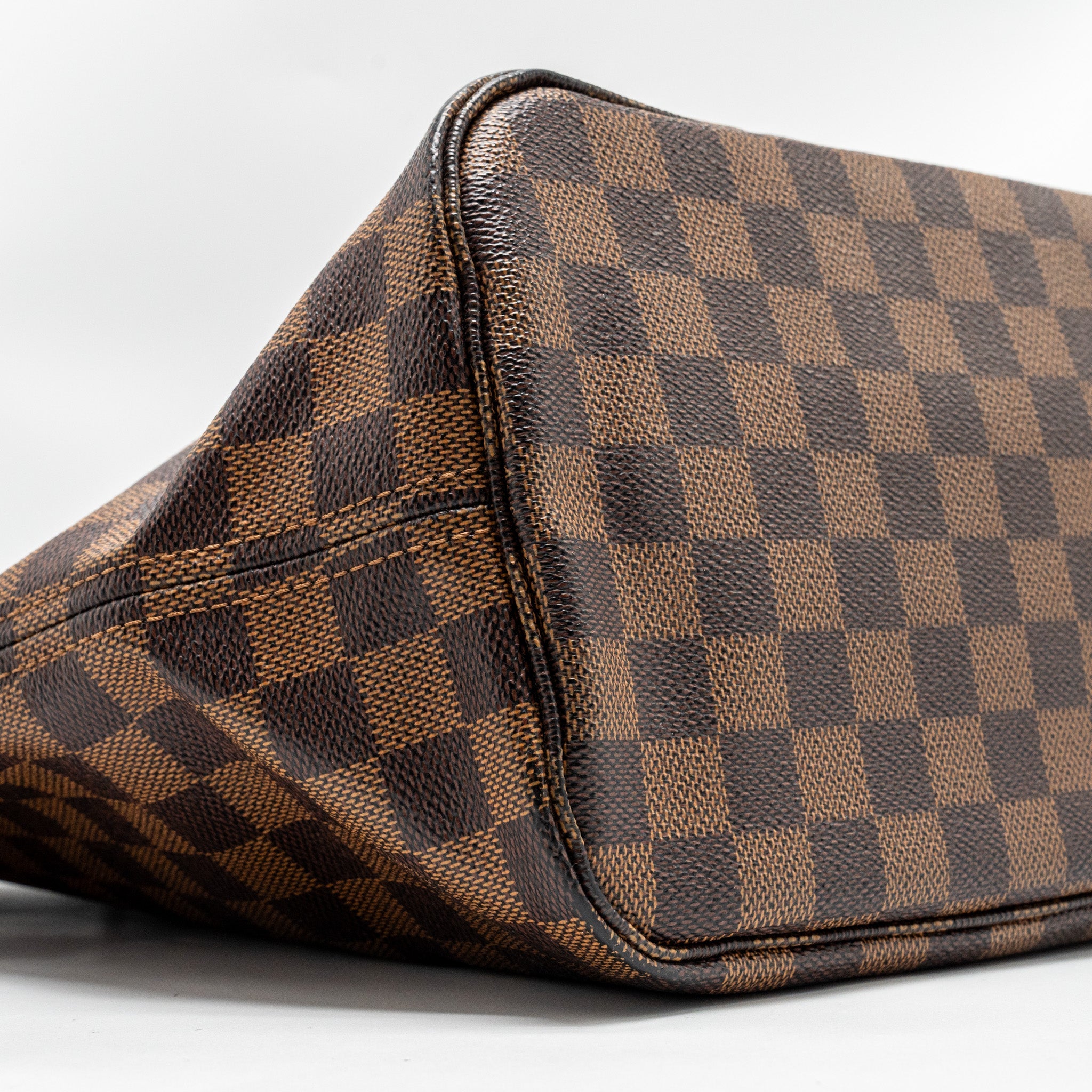 AAA Replica Louis Vuitton LV NEVERFULL MM DENIER EBENE CANVAS GHW