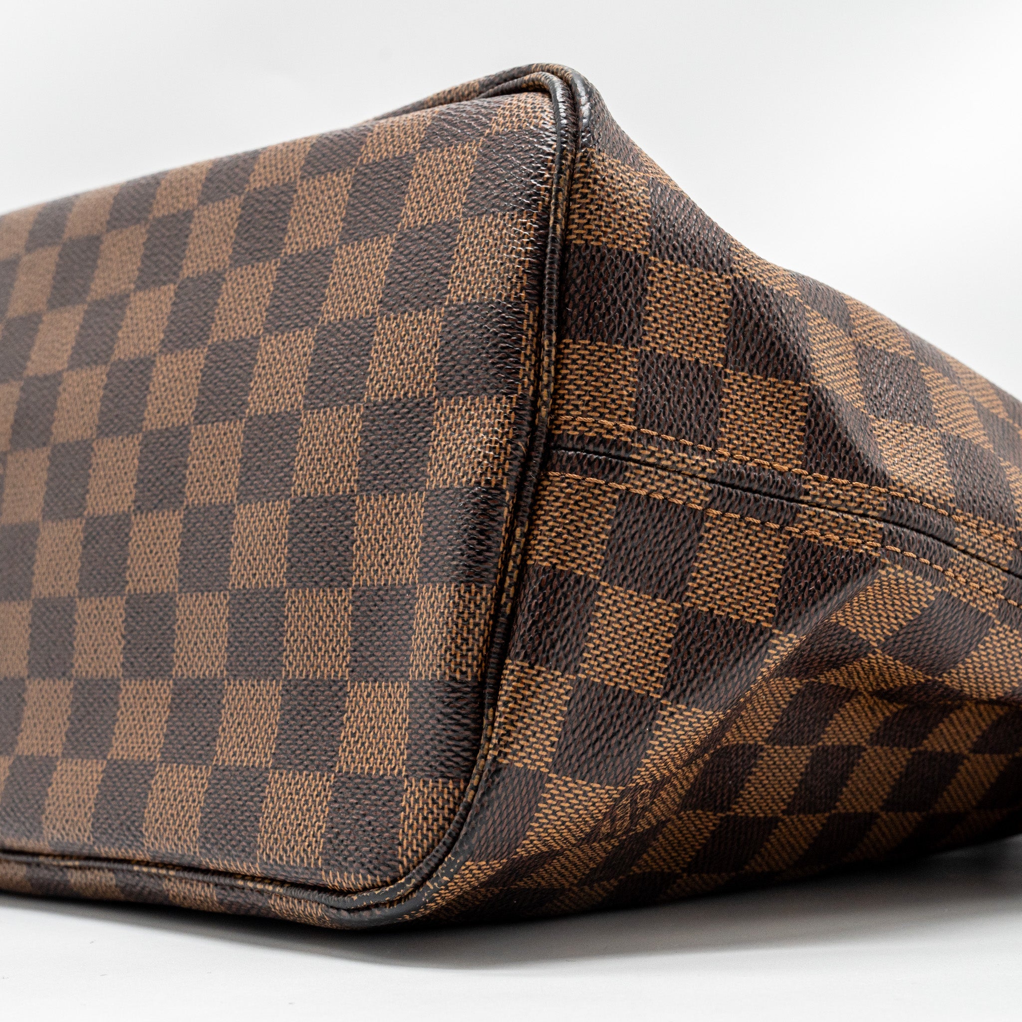 AAA Replica Louis Vuitton LV NEVERFULL MM DENIER EBENE CANVAS GHW