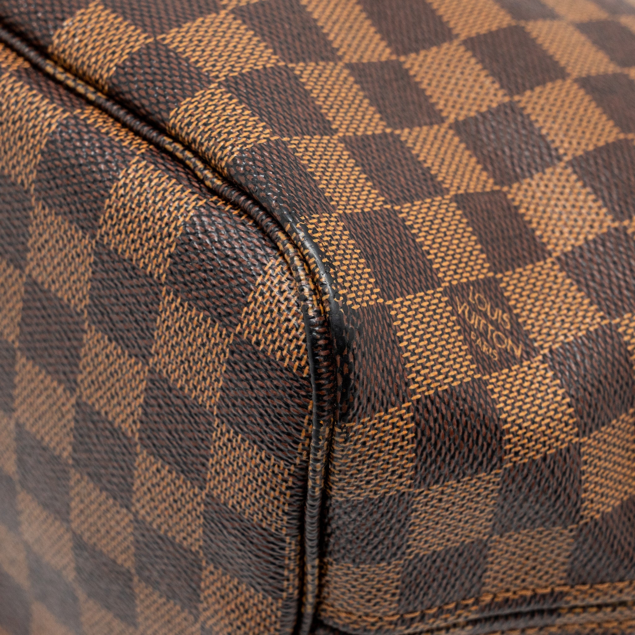 AAA Replica Louis Vuitton LV NEVERFULL MM DENIER EBENE CANVAS GHW