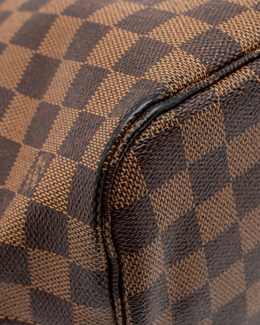 AAA Replica Louis Vuitton LV NEVERFULL MM DENIER EBENE CANVAS GHW