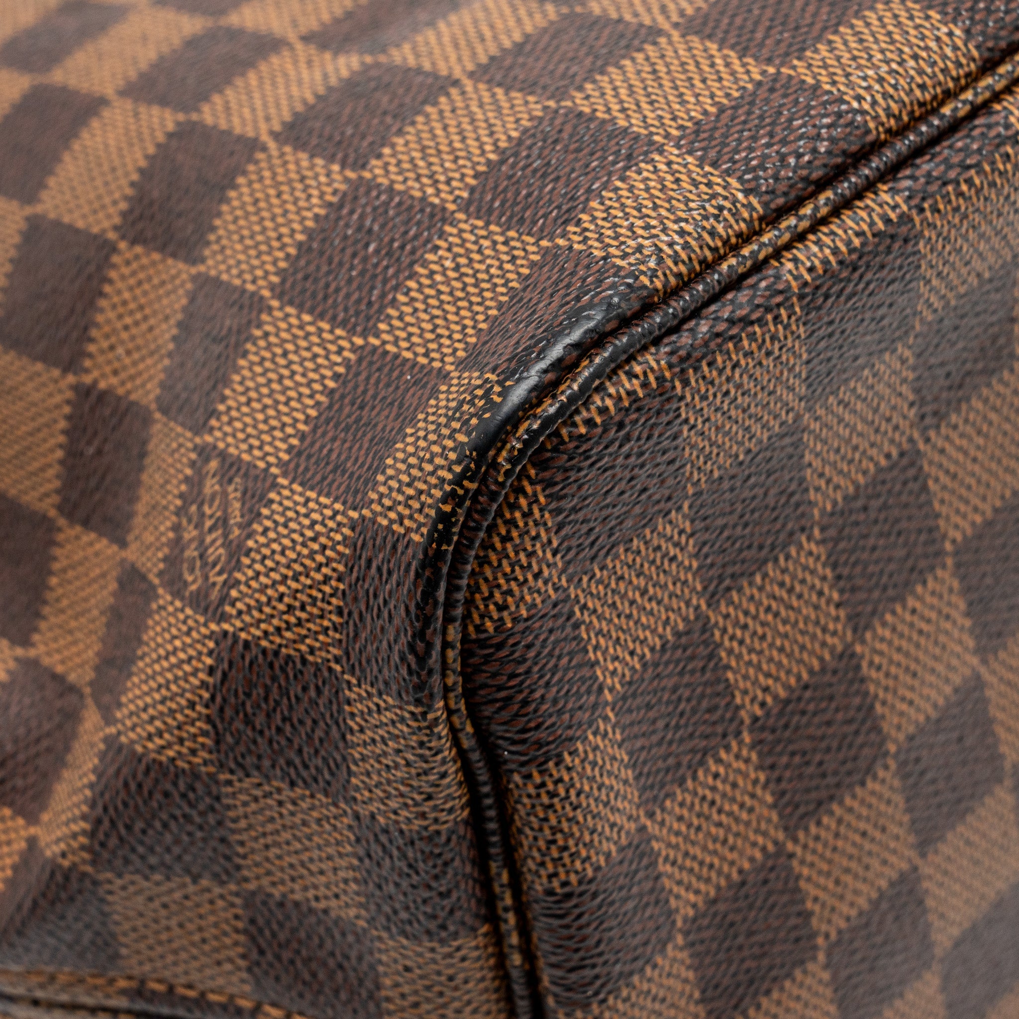 AAA Replica Louis Vuitton LV NEVERFULL MM DENIER EBENE CANVAS GHW