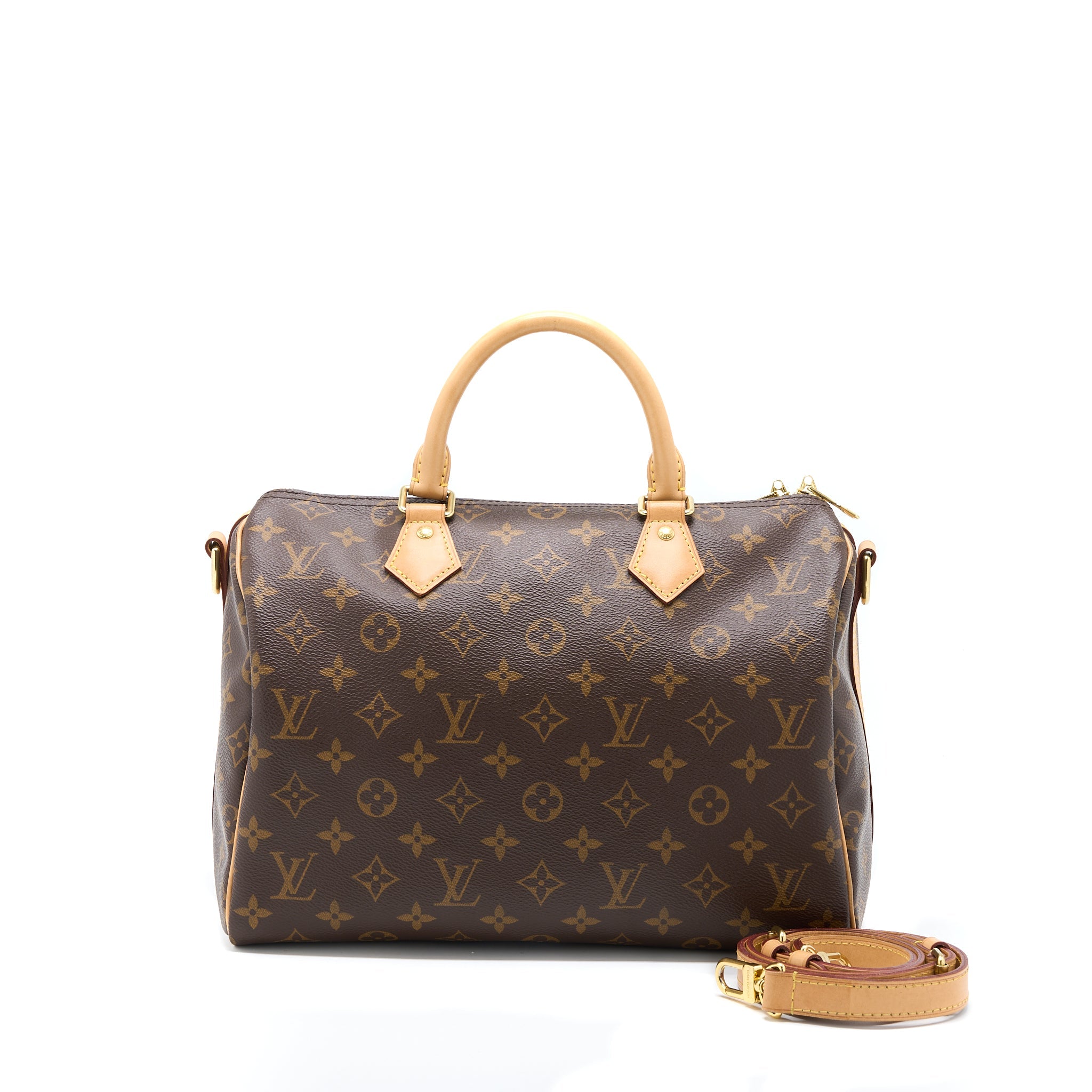 AAA Replica Louis Vuitton LV SPEEDY BANDOULIERE 30 MONOGRAM CANVAS GHW (NEW VERSION)