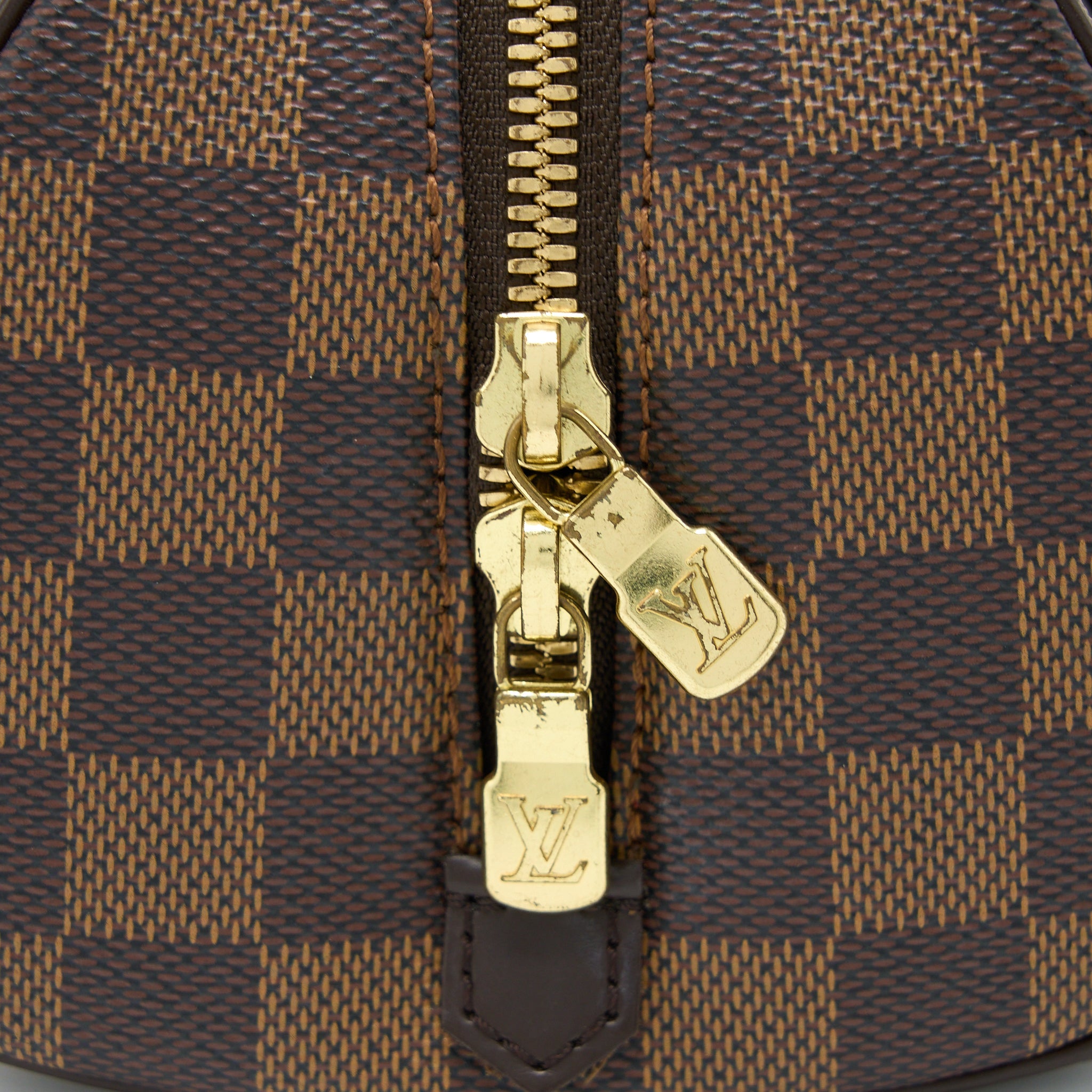 AAA Replica Louis Vuitton LV RIBERA MINI DAMIER EBENE CANVAS GHW