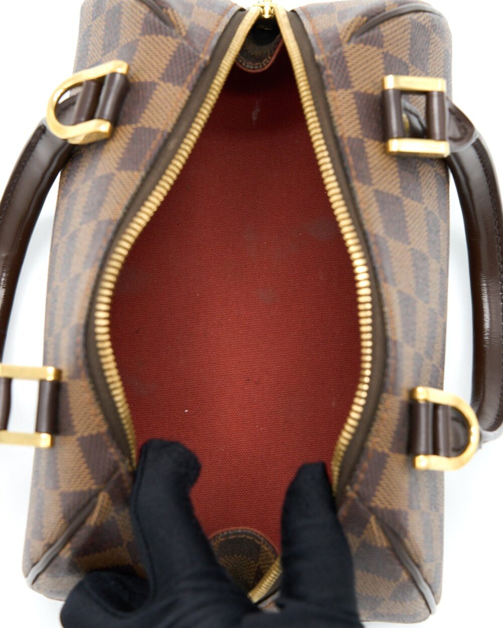 AAA Replica Louis Vuitton LV RIBERA MINI DAMIER EBENE CANVAS GHW