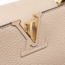 AAA Replica Louis Vuitton LV CAPUCINES BB TAURILLON GALET GHW