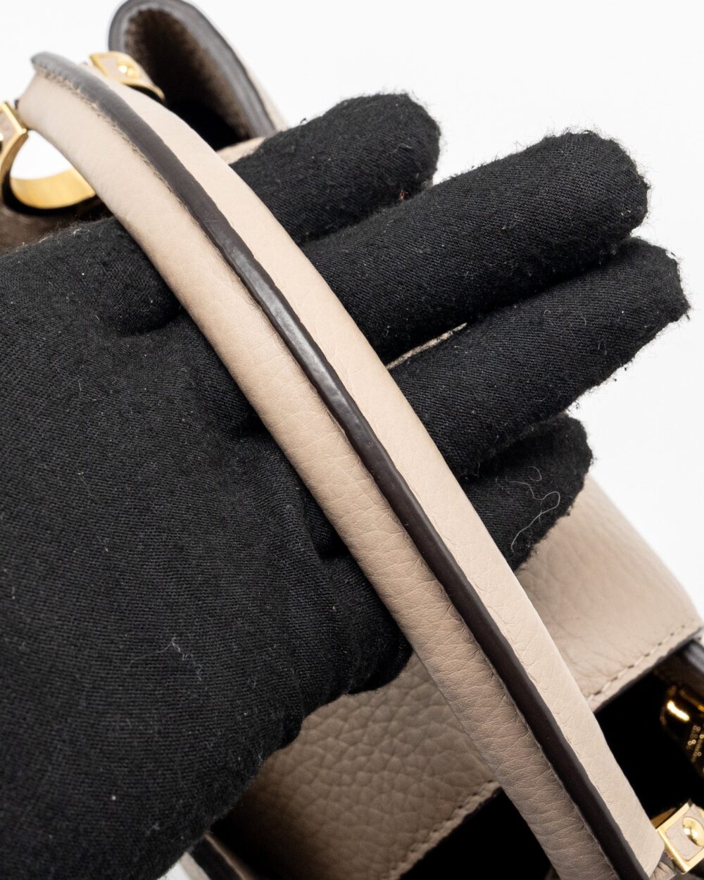 AAA Replica Louis Vuitton LV CAPUCINES BB TAURILLON GALET GHW