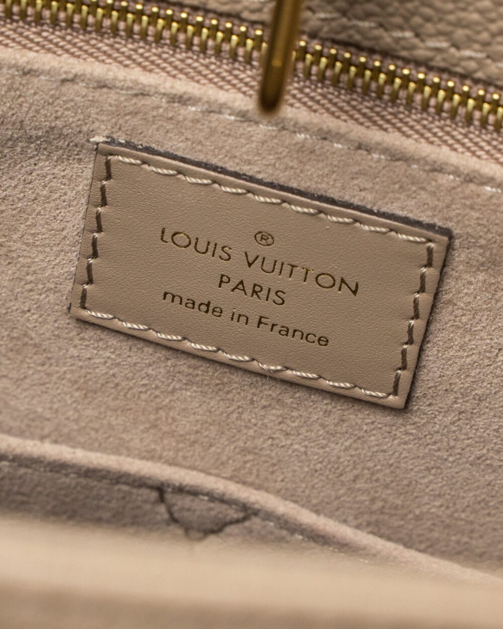 AAA Replica Louis Vuitton LV ON THE GO MM MONOGRAM EMPREINTE TOURTERELLE GHW
