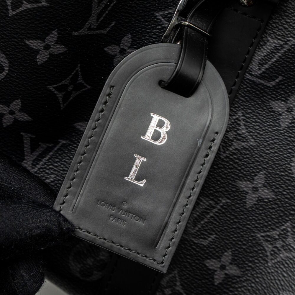 AAA Replica Louis Vuitton LV Keepall Bandoulière 45 Monogram Eclipse Canvas SHW