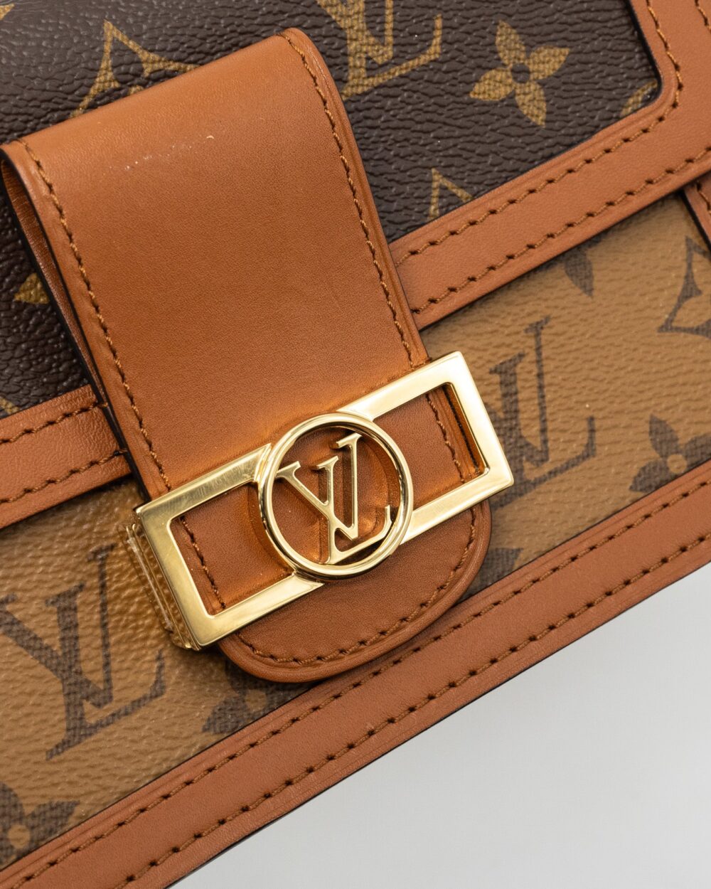 AAA Replica Louis Vuitton LV DAUPHINE BUMBAG MONOGRAM CANVAS GHW 