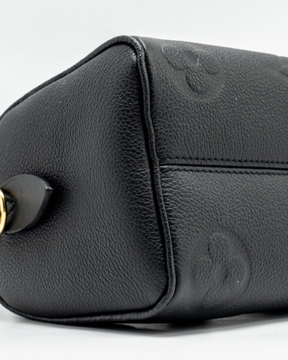 AAA Replica Louis Vuitton LV SPEEDY 20 BANDOULIERE MONOGRAM EMPREINTE BLACK GHW