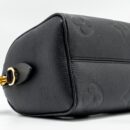 AAA Replica Louis Vuitton LV SPEEDY 20 BANDOULIERE MONOGRAM EMPREINTE BLACK GHW
