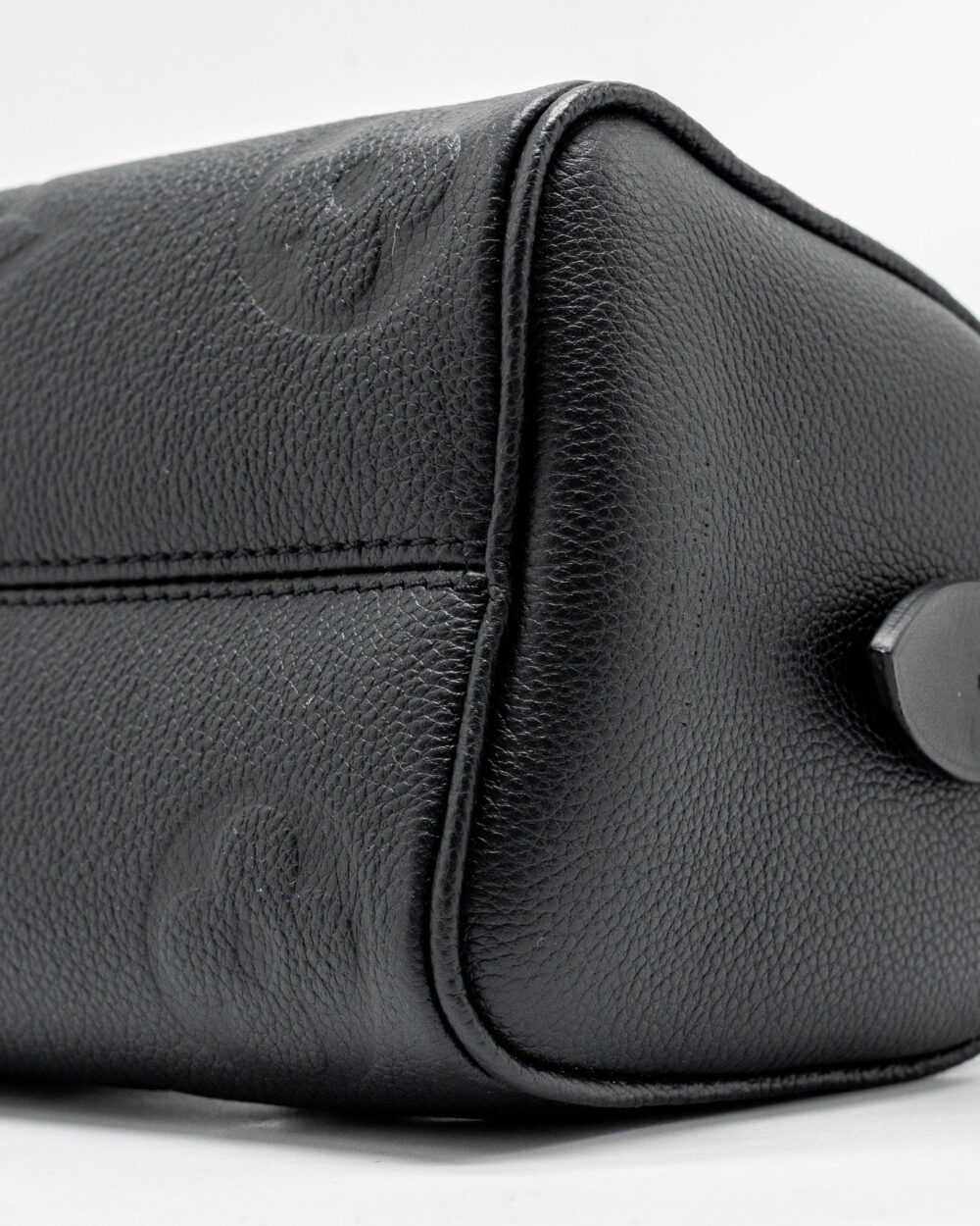 AAA Replica Louis Vuitton LV SPEEDY 20 BANDOULIERE MONOGRAM EMPREINTE BLACK GHW