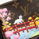 AAA Replica Louis Vuitton LV MINI POCHETTE ACCESSORIES 2021 CHRISTMAS LIMITED EDITION JAPANESE GARDEN SAKURA GHW