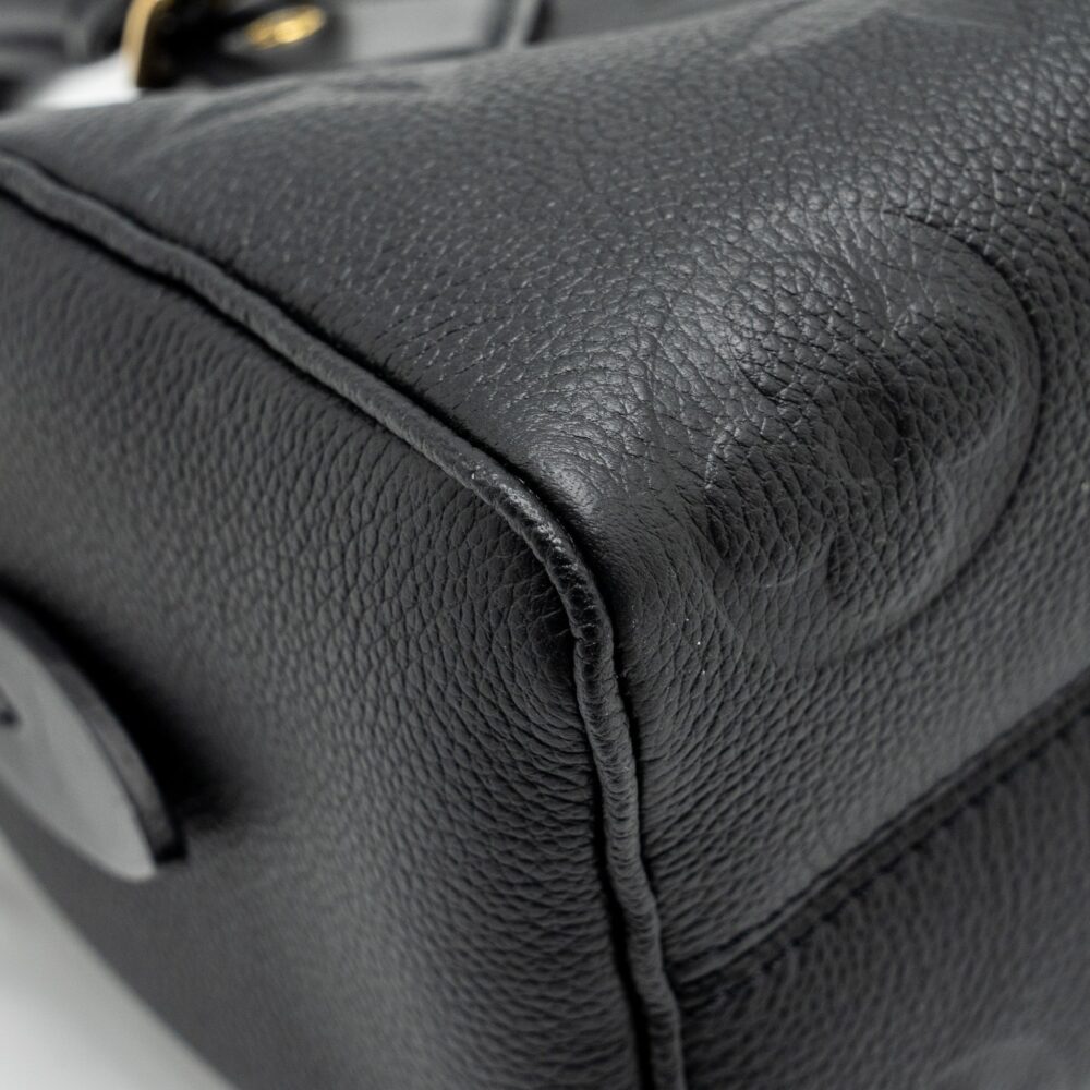 AAA Replica Louis Vuitton LV SPEEDY 20 BANDOULIERE MONOGRAM EMPREINTE BLACK GHW