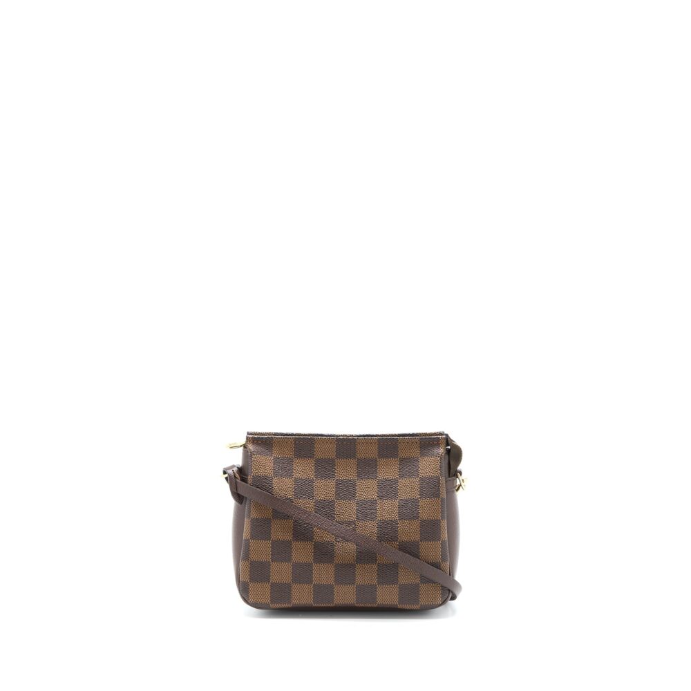 AAA Replica Louis Vuitton LV MINI CLUTCH DAMIER EBENE CANVAS GHW