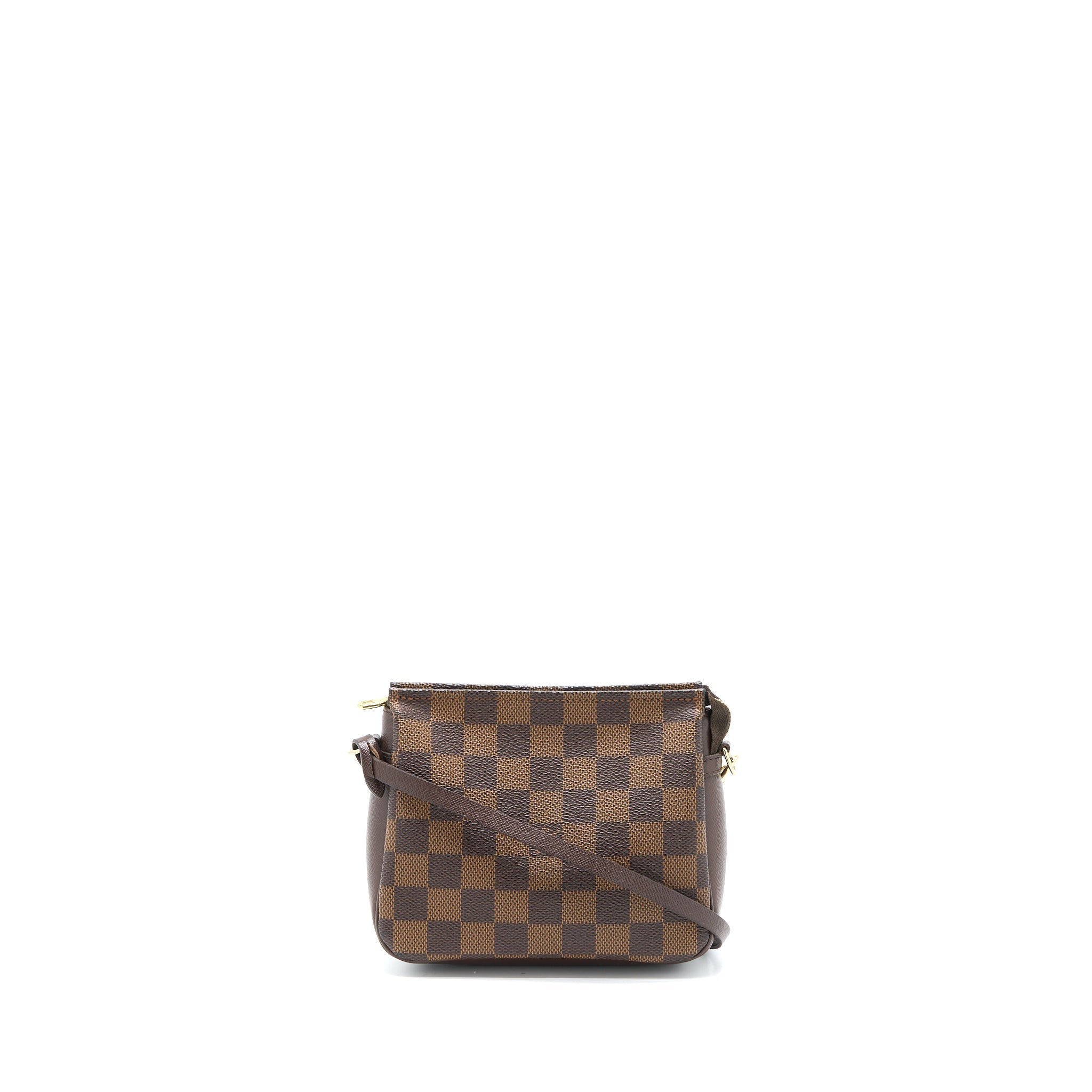 AAA Replica Louis Vuitton LV MINI CLUTCH DAMIER EBENE CANVAS GHW