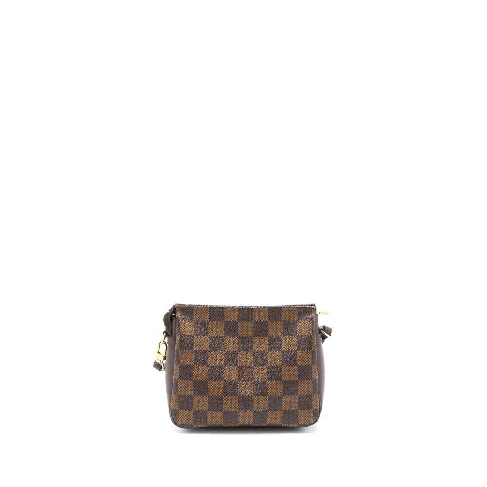 AAA Replica Louis Vuitton LV MINI CLUTCH DAMIER EBENE CANVAS GHW