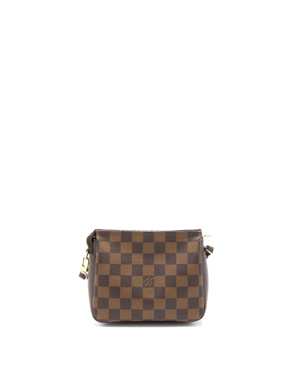 AAA Replica Louis Vuitton LV MINI CLUTCH DAMIER EBENE CANVAS GHW