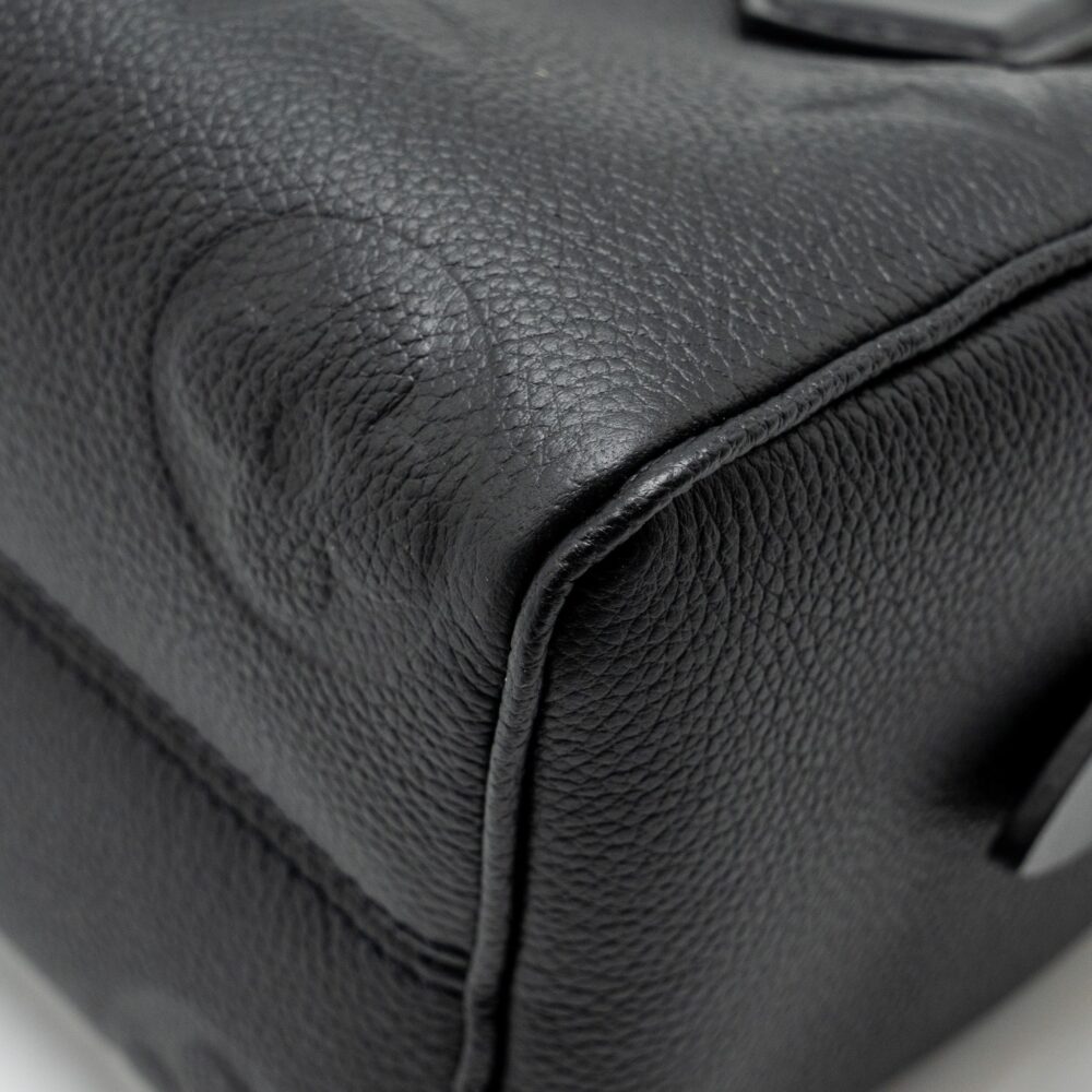 AAA Replica Louis Vuitton LV SPEEDY 20 BANDOULIERE MONOGRAM EMPREINTE BLACK GHW