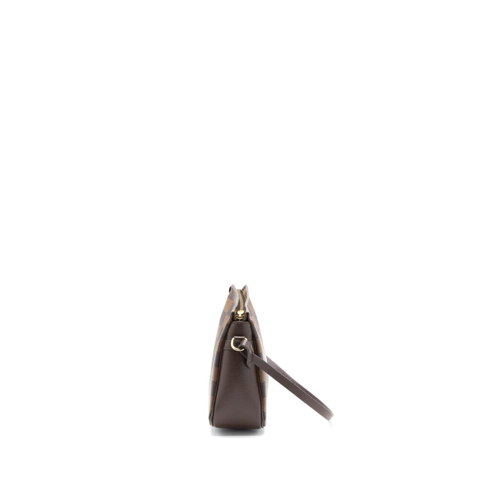AAA Replica Louis Vuitton LV MINI CLUTCH DAMIER EBENE CANVAS GHW