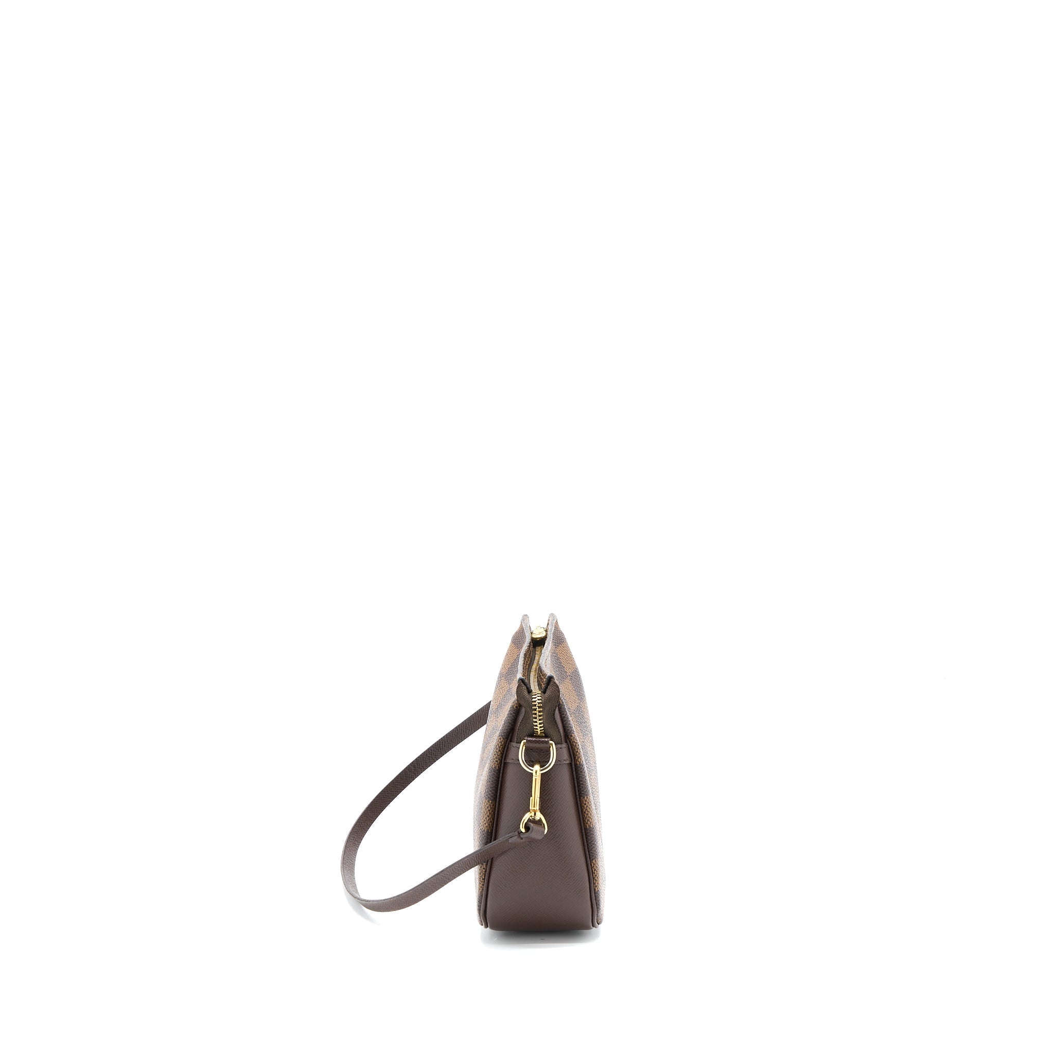 AAA Replica Louis Vuitton LV MINI CLUTCH DAMIER EBENE CANVAS GHW