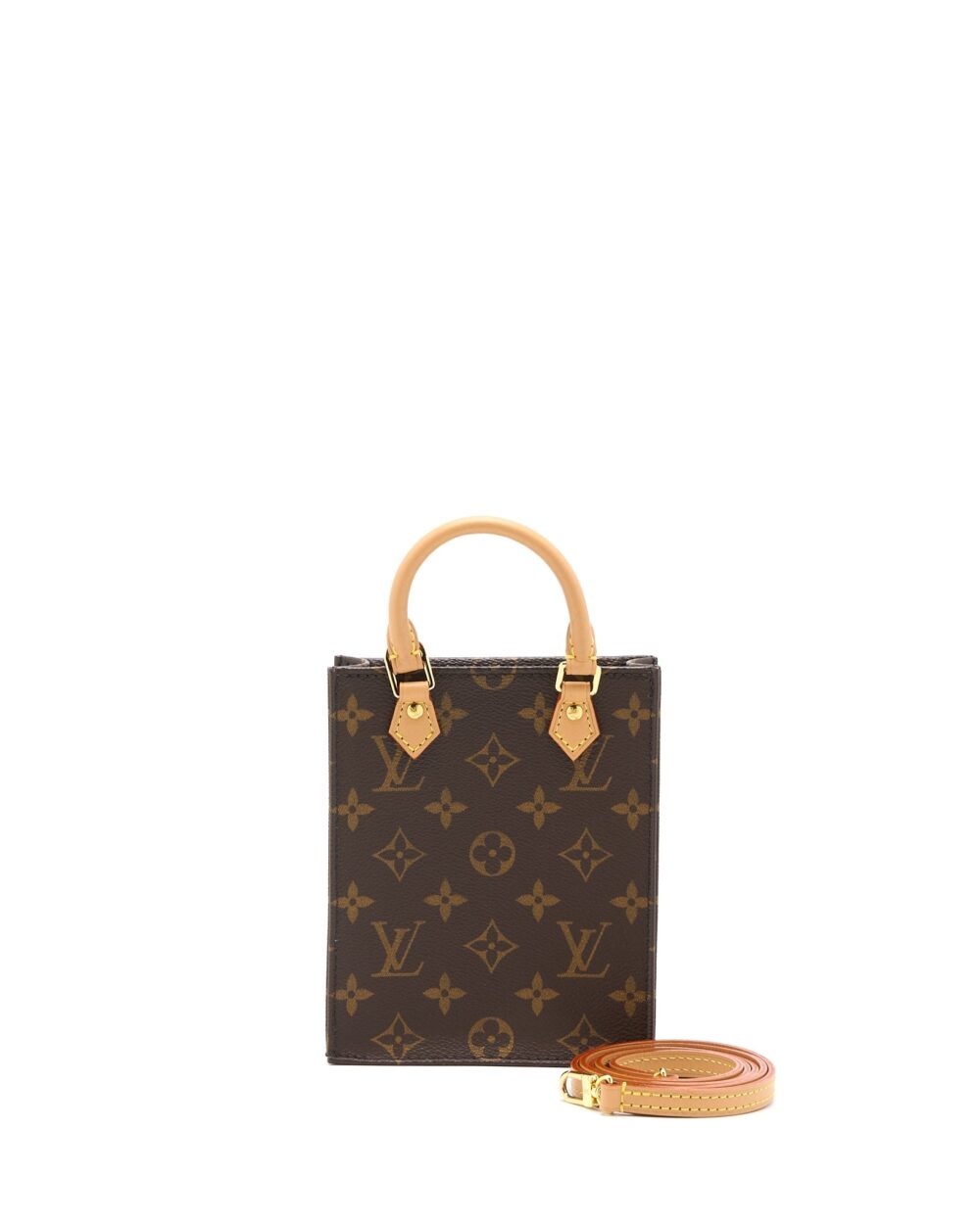 AAA Replica Louis Vuitton LV PETIT SAC PLAT MONOGRAM CANVAS GHW