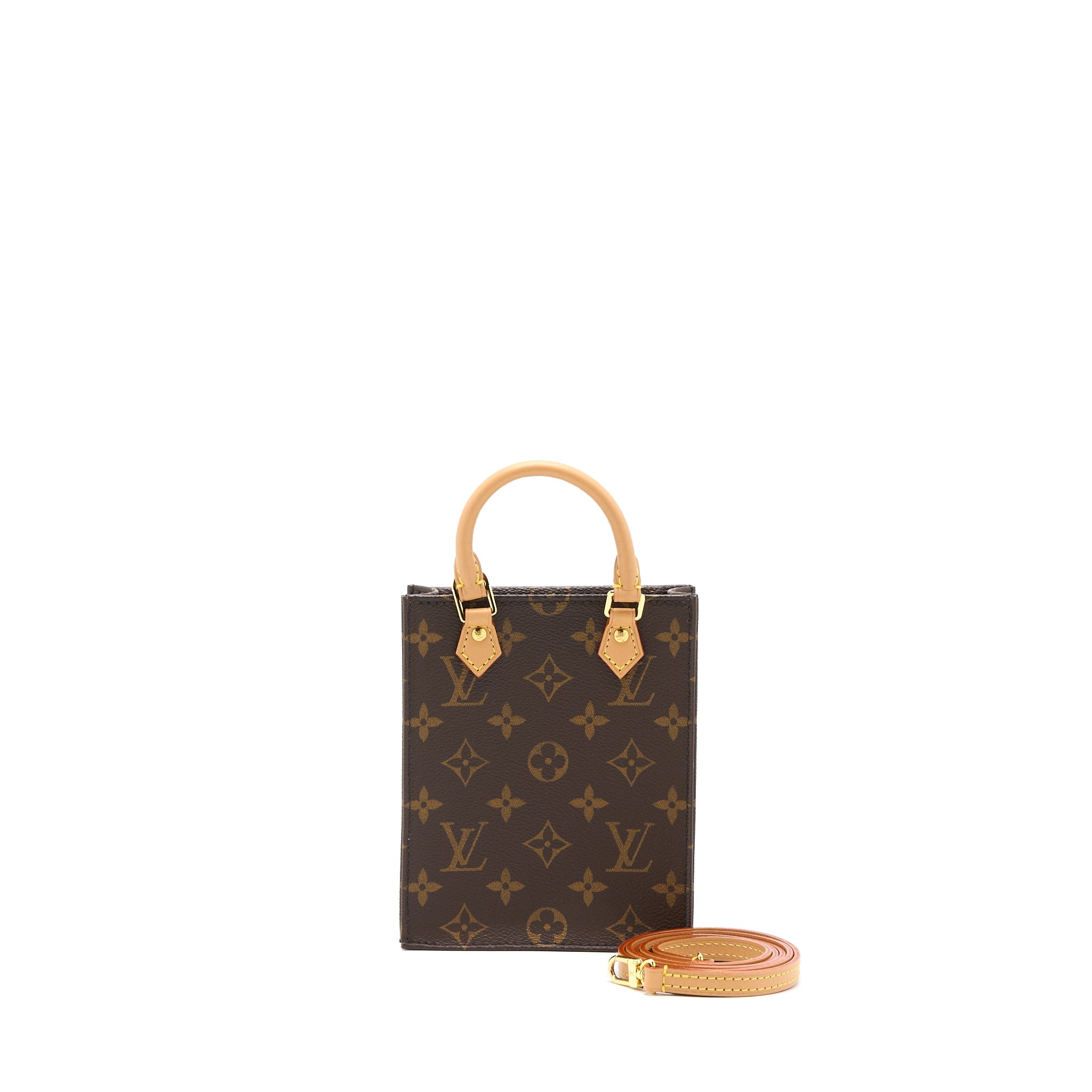 AAA Replica Louis Vuitton LV PETIT SAC PLAT MONOGRAM CANVAS GHW