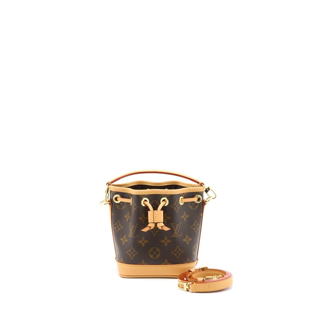 AAA Replica Louis Vuitton LV NANO NOE MONOGRAM CANVAS GHW (NEW VERSION)