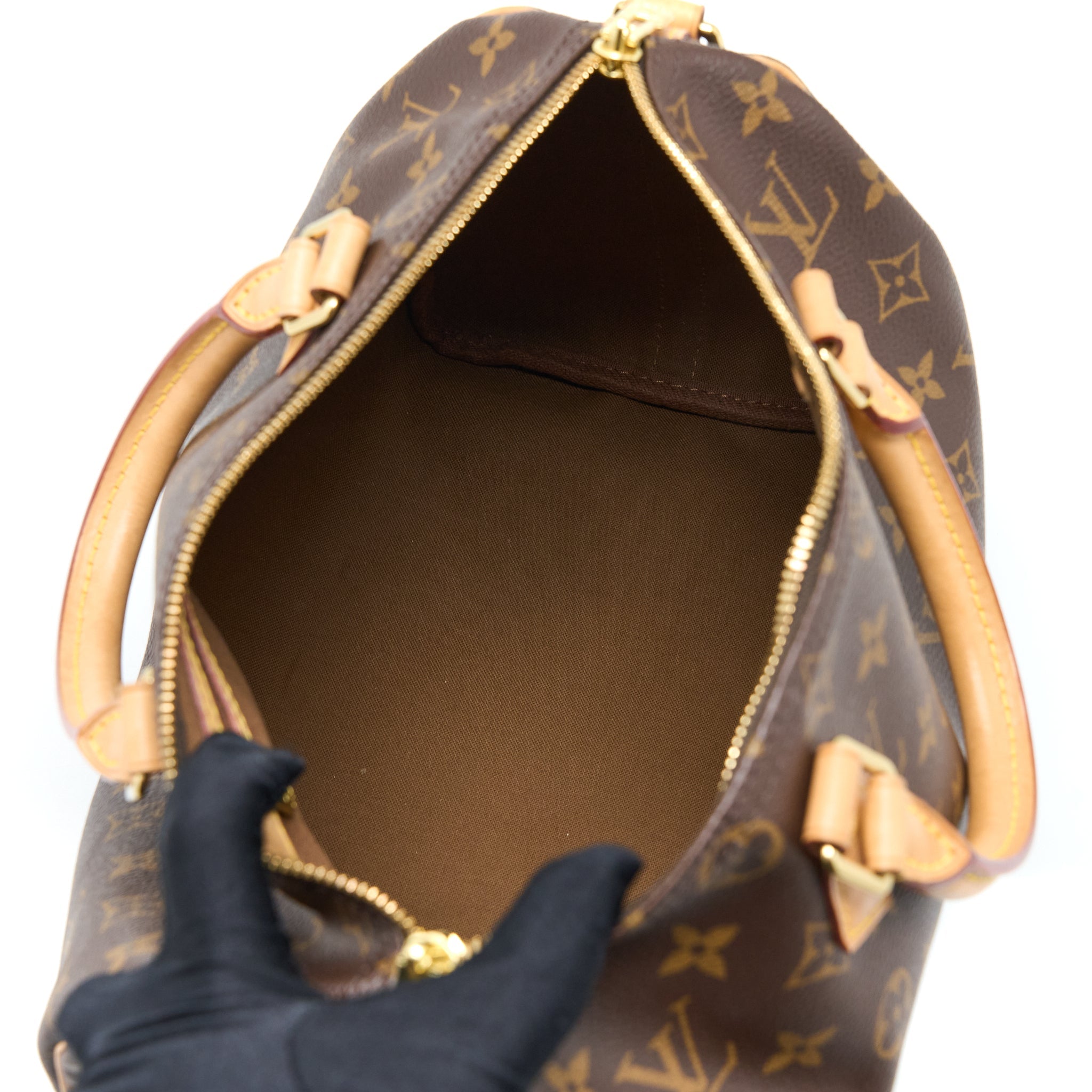AAA Replica Louis Vuitton LV SPEEDY BANDOULIERE 30 MONOGRAM CANVAS GHW (NEW VERSION)