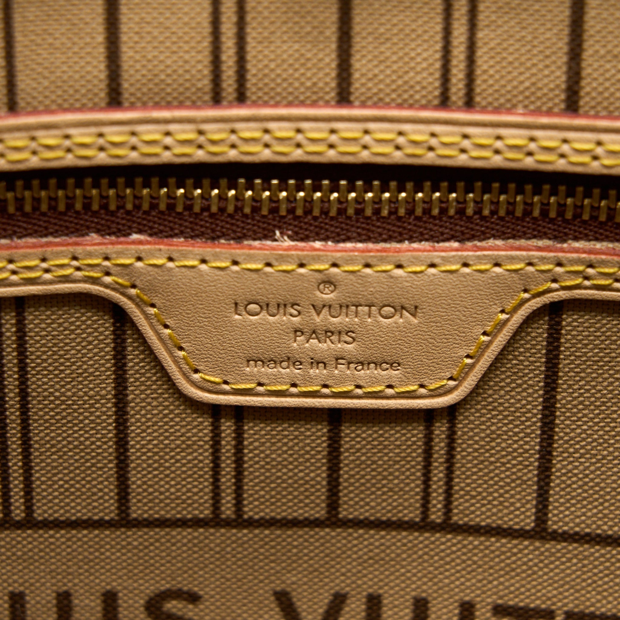 AAA Replica Louis Vuitton LV NEVERFULL MM MONOGRAM CANVAS BEIGE GHW (NEW VERSION)