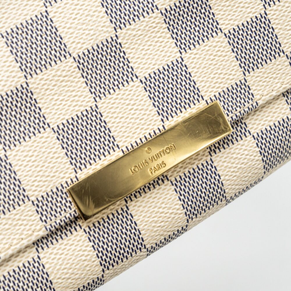 AAA Replica Louis Vuitton LV FAVOURITE PM DAMIER AZUR CANVAS GHW