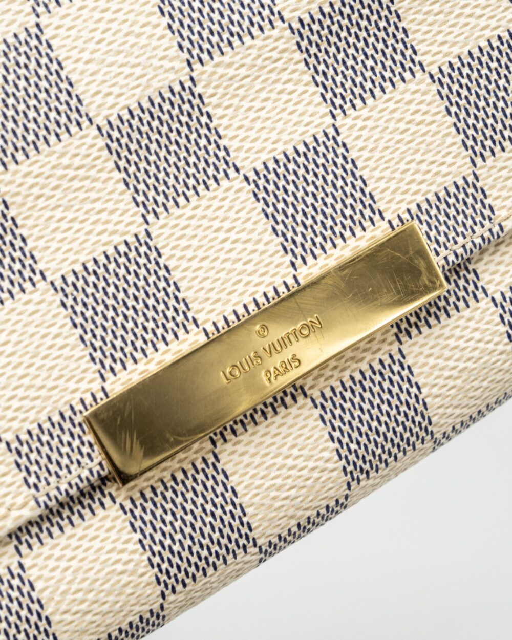 AAA Replica Louis Vuitton LV FAVOURITE PM DAMIER AZUR CANVAS GHW