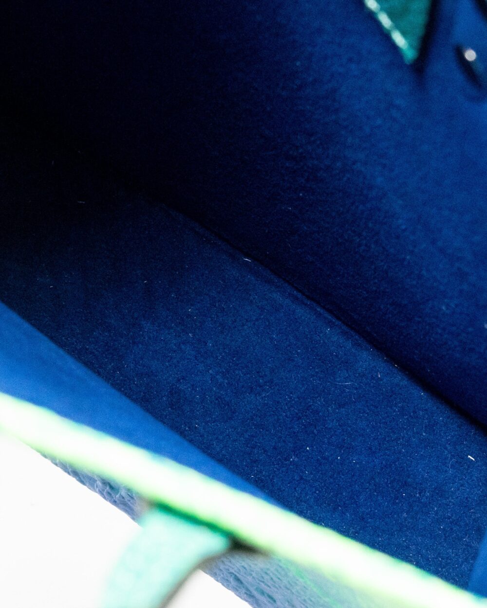 AAA Replica Louis Vuitton LV PETIT SAC PLAT XS VIRGIL ABLOH TAURILLON ILLUSION BLUE/GREEN SHW