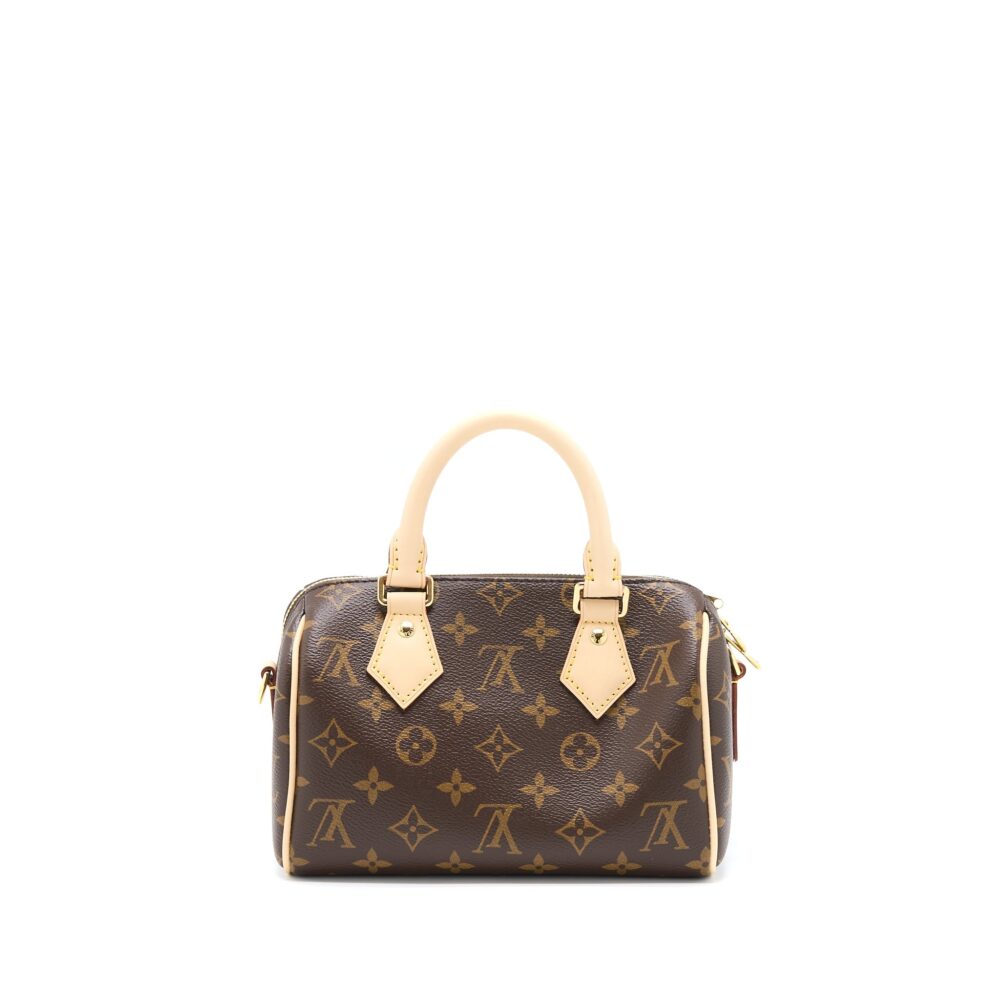 AAA Replica Louis Vuitton LV SPEEDY BANDOULIERE 20 MONOGRAM CANVAS WITH FUCHSIA STRAP GHW