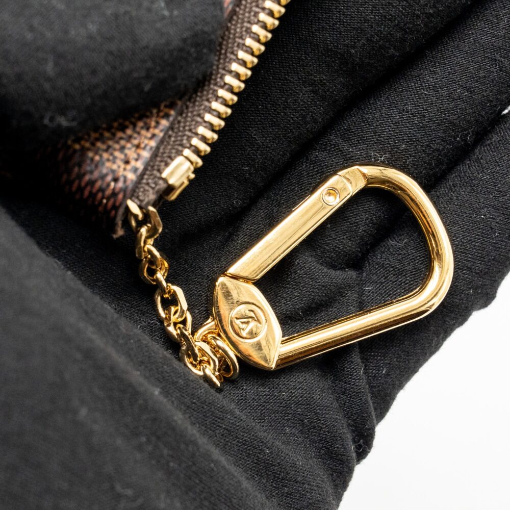 AAA Replica Louis Vuitton LV ROSALIE COIN PURSE MONOGRAM CANVAS FUCHSIA, KEY POUCH DAMIER EBENE GHW(SELL IN A SET)