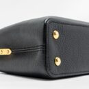 AAA Replica Louis Vuitton LV CAPUCINES MINI TAURILLON BLACK GHW