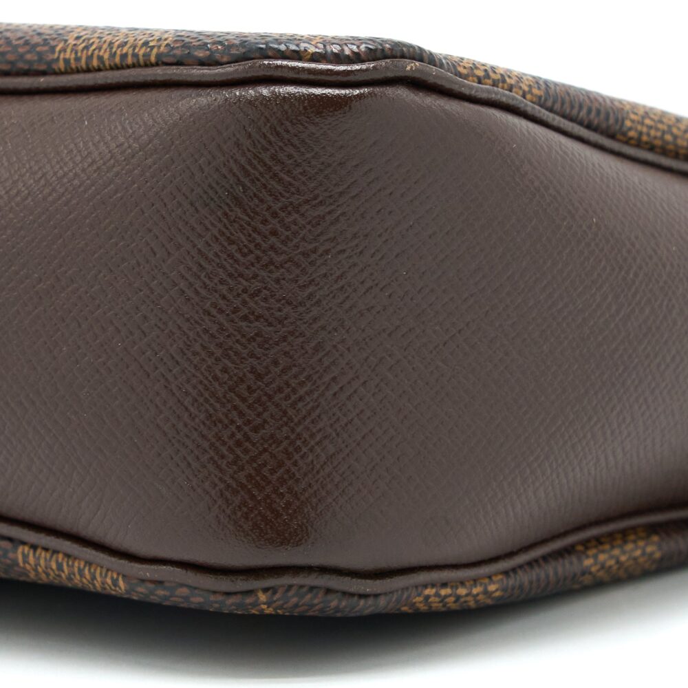 AAA Replica Louis Vuitton LV MINI CLUTCH DAMIER EBENE CANVAS GHW