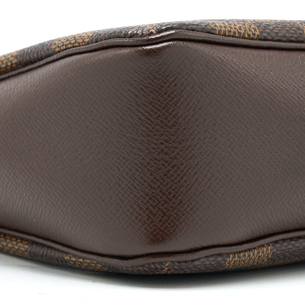 AAA Replica Louis Vuitton LV MINI CLUTCH DAMIER EBENE CANVAS GHW