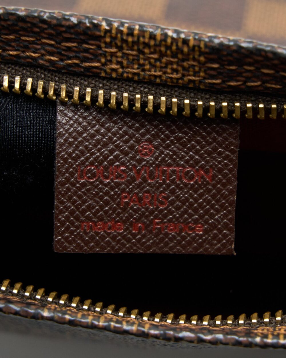 AAA Replica Louis Vuitton LV MINI CLUTCH DAMIER EBENE CANVAS GHW