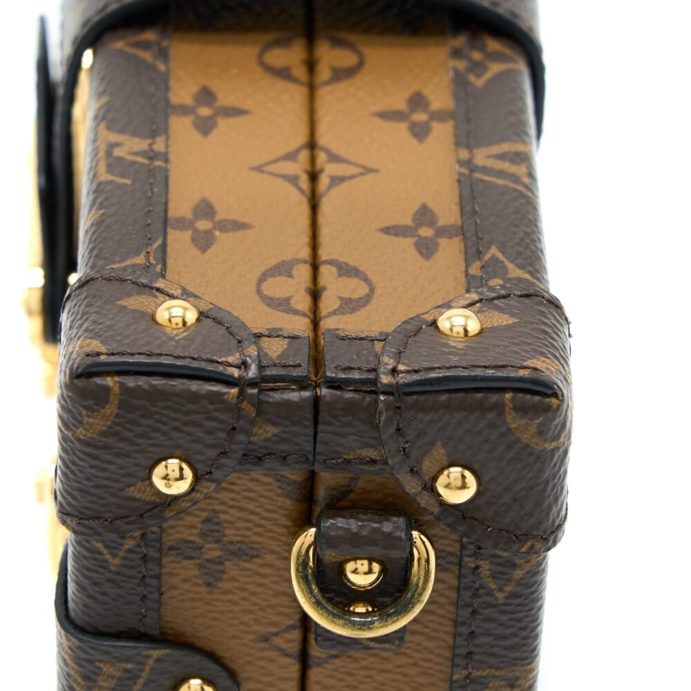 AAA Replica Louis Vuitton LV PETIT MALLE MONOGRAM REVERSE CANVAS GHW