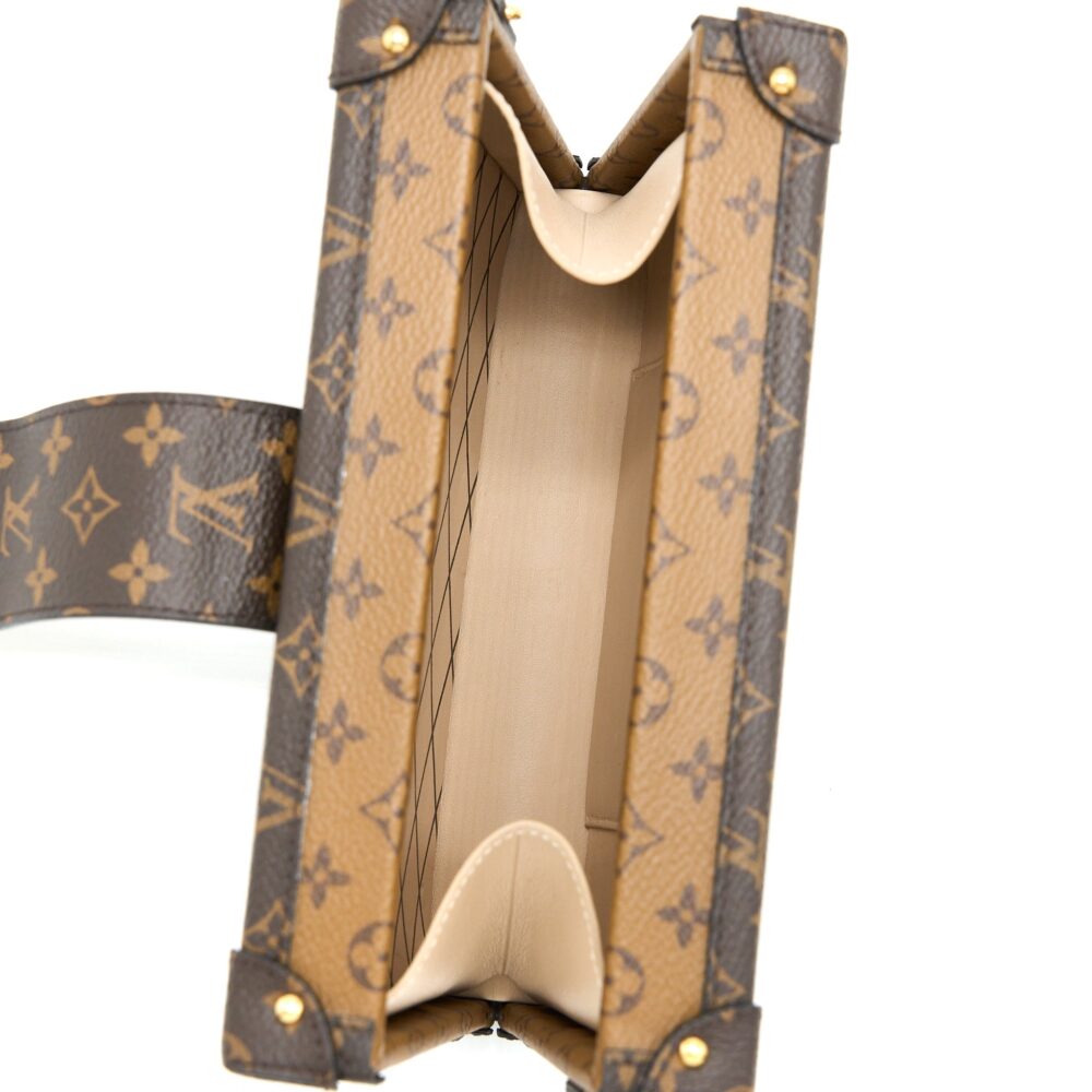 AAA Replica Louis Vuitton LV PETIT MALLE MONOGRAM REVERSE CANVAS GHW