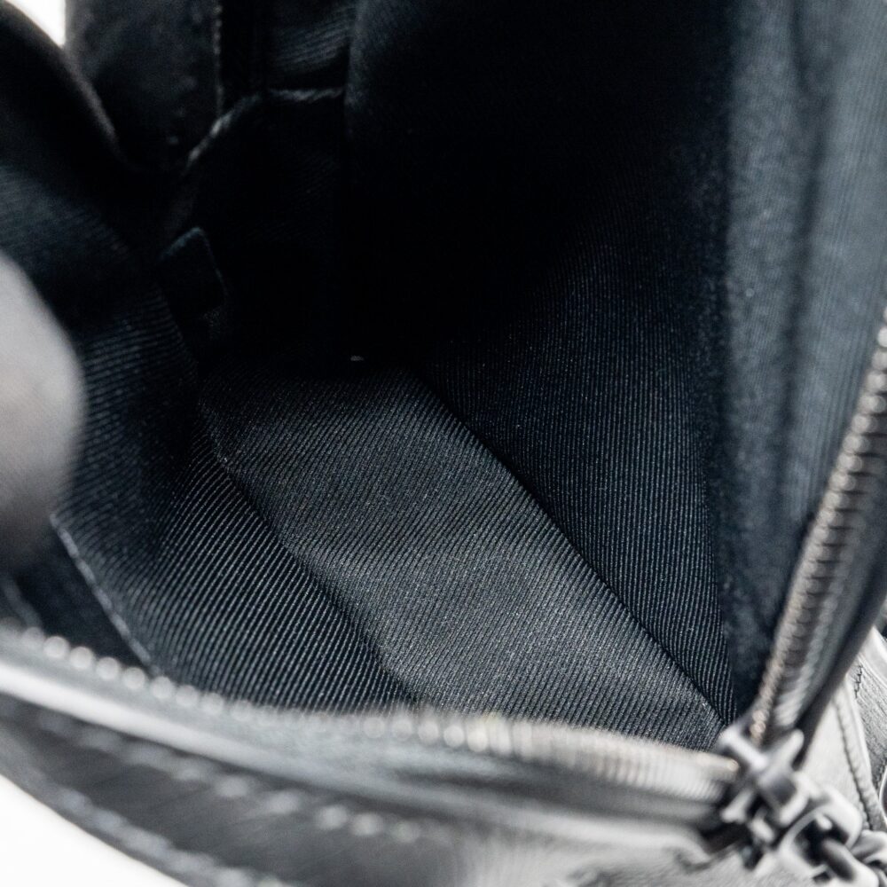 AAA Replica Louis Vuitton LV DANUBE MESSENGER BAG TAIGA BLACK/RAINBOW BLACK HARDWARE