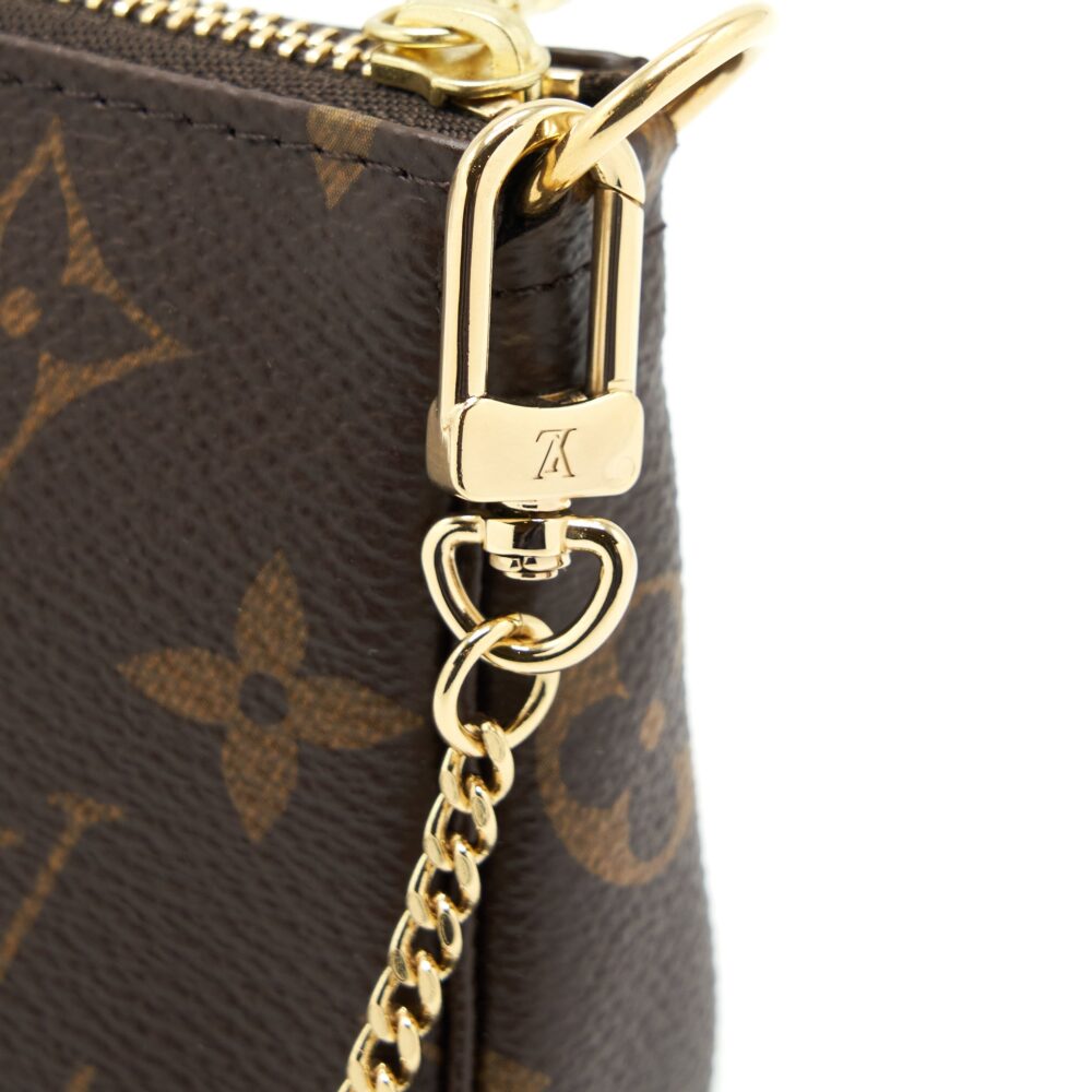 AAA Replica Louis Vuitton LV MINI POCHETTE ACCESSORIES MONOGRAM CANVAS GHW