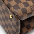 AAA Replica Louis Vuitton LV RIVERSIDE TOTE BAG DAMIER EBENE CANVAS RED/BROWN GHW
